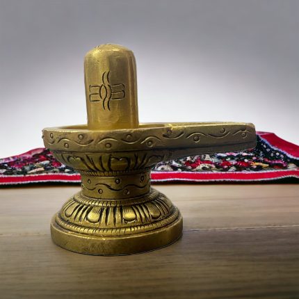 Exquisite Brass Shivling - Embrace the Divine Presence